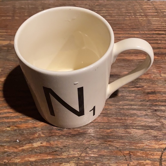 ☕️🧩 SCRABBLE Coffee Cup Letter ‘N’ Hipster Millennial Coffee Mug 🧩☕️ - Picture 7 of 7
